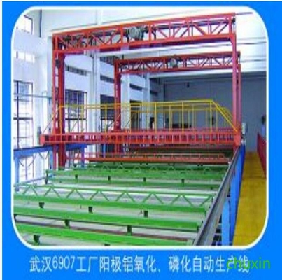 アルミニウムはパーカライジングによって自動化される陽極酸化ラインを酸化させる